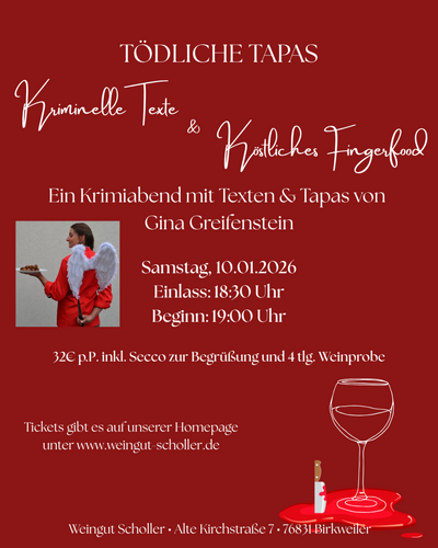  Tödliche Tapas - Ticket / Weingut Scholler / Birkweiler | &copy; Weingut Scholler